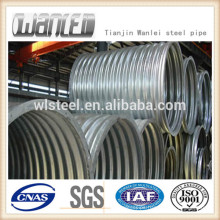 large diameter corrugated steel pipe